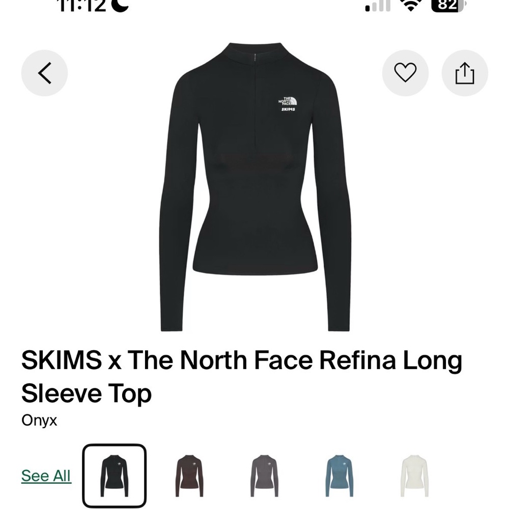 Skims x The North Face Refina Longe Sleeve